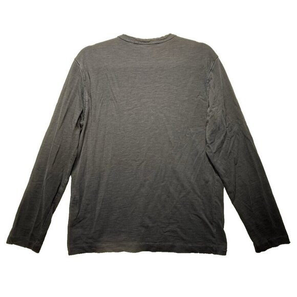 Hugo Boss Long Sleeve Crewneck T-Shirt Men's Sz M Navy Blue Cotton Lightweight - Picture 2 of 9